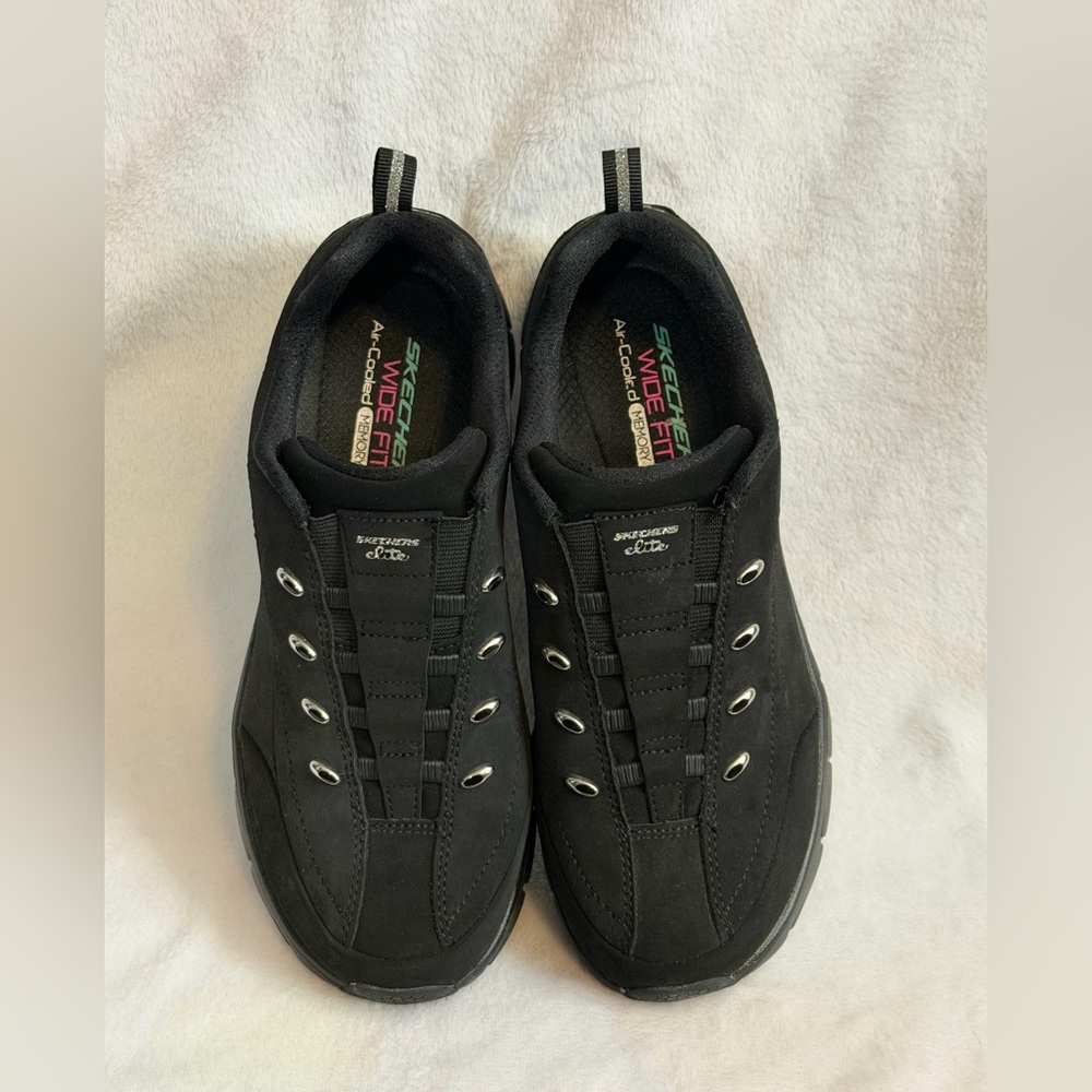SKECHERS Womens Black Synergy 3.0 Elite Flex Casual Shoes Size 8